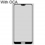 Lente de vidrio exterior de pantalla frontal con OCA ópticamente claro adhesivo para Huawei P20