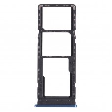 SIM Card Tray + SIM Card Tray + Micro SD Card Tray for infinix Hot 9 Play X680 C680B X680C(Blue)