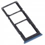 SIM-Karten-Tablett + SIM-Karten-Tablett + Micro SD-Karten-Tablett für Infinix Hot 9 Play X680 C680B x680c (blau)