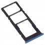 SIM-Karten-Tablett + SIM-Karten-Tablett + Micro SD-Karten-Tablett für Infinix Hot 9 Play X680 C680B x680c (blau)