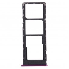 SIM Card Tray + SIM Card Tray + Micro SD Card Tray for infinix Hot 9 Play X680 C680B X680C(Purple) 