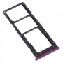 SIM卡托盘+ SIM卡托盘+微型SD卡托盘用于Infinix Hot 9 Play X680 C680B X680C（紫色）