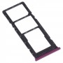Plateau de carte SIM + plateau de carte SIM + plateau de carte micro SD pour Infinix Hot 9 Play X680 C680B X680C (violet)
