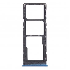 SIM Card Tray + SIM Card Tray + Micro SD Card Tray for infinix Hot 10 Play / Smart 5(India) X688C X688B(Blue) 