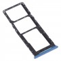 Vassoio della scheda SIM + vassoio della scheda SIM + vassoio della scheda micro SD per infinix hot 10 Play / Smart 5 (India) x688c x688b (blu)