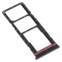 SIM Card Tray + SIM Card Tray + Micro SD Card Tray for infinix Hot 8 Lite X650(Black)