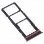 SIM Card Tray + SIM Card Tray + Micro SD Card Tray for infinix Hot 8 Lite X650(Black)