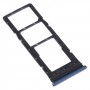 Plateau de carte SIM + plateau de carte SIM + plateau de carte micro SD pour Infinix Smart 5 x657 x657C (bleu)