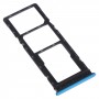 SIM-kortfack + SIM-kortfack + Micro SD-kortfack för Infinix S5 x652 (blå)
