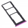 SIMカードトレイ+ SIMカードトレイ+ Infinix S5 x 652用マイクロSDカードトレイ（紫）