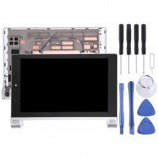 Schermo LCD e digitalizzatore Assemblaggio completo con telaio per 8 pollici Lenovo Yoga Tablet 2 830 / 830F (argento)