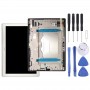 LCD Screen and Digitizer Full Assembly with Frame for Lenovo TAB4 Plus TB-X704 / TB-X704L(White)