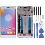 LCD Screen and Digitizer Full Assembly with Frame for Lenovo K6 Power (White)