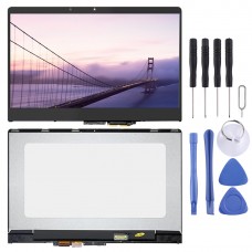1920 x 1080 FHD LCD екран и дигитализатор Пълна монтаж с рамка за Lenovo Yoga 710-14ISKIKB 5D10M14182 (черен)