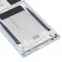 LCD екран и цифровизатор Пълна монтаж с рамка за Lenovo Tab3 7 инча 730 TB3-730 TB3-730X TB3-730F TB3-730M (син)