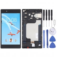 LCD Screen and Digitizer Full Assembly with Frame for Lenovo Tab 7 Essential TB-7304F TB-7304i (Black)
