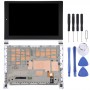 Ekran LCD i Digitizer Pełny montaż z ramą do tabletu Lenovo Yoga 2/1050, 1050F, 1050L, 1050LC (srebro)
