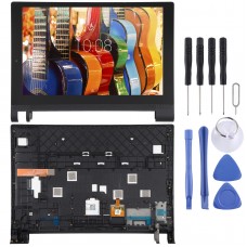 LCD obrazovka a digitizér plná montáž s rámem pro Lenovo jóga Tab 3 (10 palce) YT3-X50, YT3-X50F, YT3-X50m (černá)