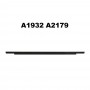 Glasmaterial LCD-skärmdisplay Front Bezel Logo Skydd för MacBook Air Retina 13,3 tum A1932 A2197 (Silver)