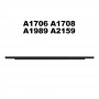 Glasmaterial LCD-skärmdisplay Front Bezel Logo Skydd för MacBook Pro Retina 13 tum A1706 A1708 A1989 A2159 (Silver)