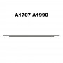 Glasmaterial LCD-Bildschirmanzeige Front-Lünette-Logo-Abdeckung für MacBook-Netzhaut 15,4 Zoll A1707 A1990 (grau)