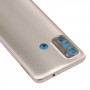 Batterie-Back-Abdeckung für Motorola Moto G60 / Moto G40 Fusion PANB0001IN PANB0013IN PANB0015IN PANV0001IN PANV0005IN PANV0009INE (Silber)