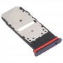 SIM Card Tray + Micro SD Card Tray for Motorola Moto Edge+ (Black)