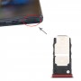 Vassoio della scheda SIM + vassoio della scheda micro SD per Motorola Moto Edge + (nero)