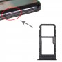 SIM-kortin lokero + mikro SD-korttilokero Motorola Moto G8 Plus XT2019 XT2019-2 (musta)
