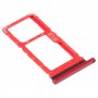 SIM Card Tray + Micro SD Card Tray for Motorola Moto G8 Play XT2015 XT2015-2 (Red)