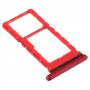 SIM Card Tray + Micro SD Card Tray for Motorola Moto G8 Play XT2015 XT2015-2 (Red)