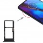 Vassoio della scheda SIM + vassoio della scheda micro SD per Motorola Moto G Power (nero)