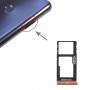 SIM Card Tray + Micro SD ბარათის Tray for Motorola Moto One Action XT2013-1 XT2013-2 XT2013-4 (ვერცხლისფერი)