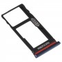 Plateau de carte SIM + plateau de cartes Micro SD pour Motorola Moto One Vision / P50 (Noir)