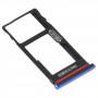 Zásobník karty SIM + Micro SD karta Zásobník pro Motorola Moto One Vision / P50 (modrá)