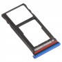 SIM Card Tray + Micro SD Card Tray for Motorola Moto One Vision / P50 (Blue)