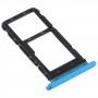 Cassettiera della scheda SIM + vassoio della scheda SIM / vassoio di schede Micro SD per Motorola Moto E7 Power Pamh0001in Pamh0010in Pamh0019in (blu)