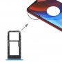 Cassettiera della scheda SIM + vassoio della scheda SIM / vassoio di schede Micro SD per Motorola Moto E7 Power Pamh0001in Pamh0010in Pamh0019in (blu)