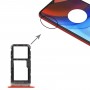 SIM-kortfack + SIM-kortfack / micro SD-kortfack för Motorola Moto E7 Power PamH0001IN PAMH0010In PAMH0019IN (röd)