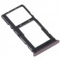 Tarjeta SIM Tray + Tarjeta SIM Tray / Micro SD Tarjeta Bandeja para Motorola Moto G10 XT2127-2 (Negro)