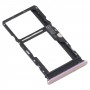 SIM Card Tray + SIM Card Tray / Micro SD Card Tray for Motorola Moto G10 XT2127-2 (Pink)