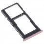 Vassoio della scheda SIM + vassoio della scheda SIM / vassoio della scheda micro SD per Motorola Moto G10 XT2127-2 (rosa)