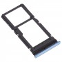 SIM卡托盘+ Micro SD卡托盘用于摩托罗拉Moto G100（蓝色）