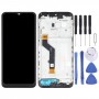 LCD Screen and Digitizer Full Assembly with Frame for Motorola Moto E7 Plus XT2081-1(Black)