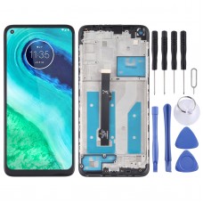 LCD Screen and Digitizer Full Assembly with Frame for Motorola Moto G8 XT2045-1 (Black)