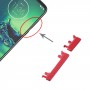 Przycisk zasilania i przycisku regulacji głośności dla Motorola Moto G8 Odtwórz XT2015 XT2015-2 (czerwony)