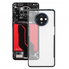 Batterierückdeckung mit Kameraobjektiv für OnePlus 7T (transparent)