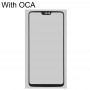 מסך קדמי העדשה זכוכית חיצונית עם OCA אופטית נקה דבק עבור Oneplus 6