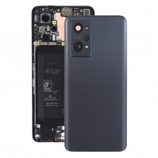 Oppo Realme GT Neo2（ブラック）用カメラレンズカバー付きオリジナルバッテリーバックカバー