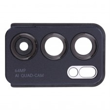 Cubierta de lente de cámara para OPPO RENO6 5G PEQM00, CPH2251 (Negro)